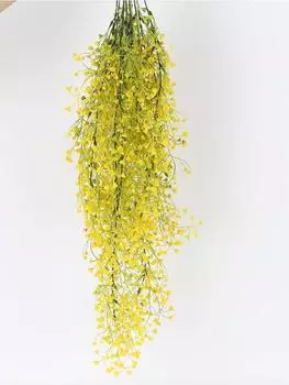 1 шт. искусственный цветок, искусственное подвесное растение, золотой колокольчик, ива, пластик для внутреннего и наружного использования, реалистичная подставка для цветов в саду и гостиной 85cm фиолетовый