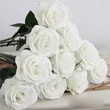 1 шт. искусственный цветок поддельные розы свадьба свадьба украшение дома и сада розовый