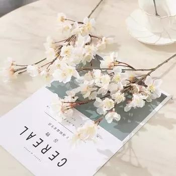 1 шт. искусственный цветок вишни ветка персикового цвета домашнее рождественское украшение свадебные аксессуары 40cm розовый