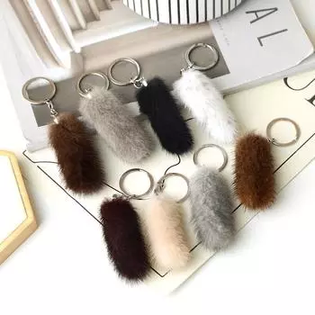 1 шт. искусственный мех пушистый подвесной кошелек Oranment вечеринка подарок рюкзак подвеска украшения аксессуары автомобильный брелок плюшевый хвост