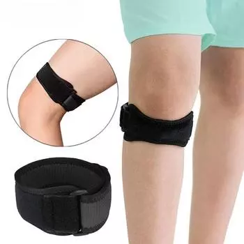 1 шт. IT-ремешок, регулируемый подвздошно-большеберцовый сустав, колено, бедро, бедро, компрессионная обертка при синдроме ITB, дышащий тендинит надколенника чёрный
