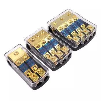 1 шт. из цинкового сплава, автомобильный аудио-усилитель для грузовика, схема стерео аудио AFS, модернизированный адаптер предохранителя, автомобильный предохранитель 60A, разветвитель предохранителя