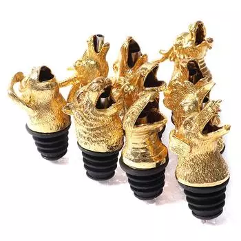 1 шт. из цинкового сплава, голова животных, пробки для бутылок вина, аэраторы для вина, подарок A5