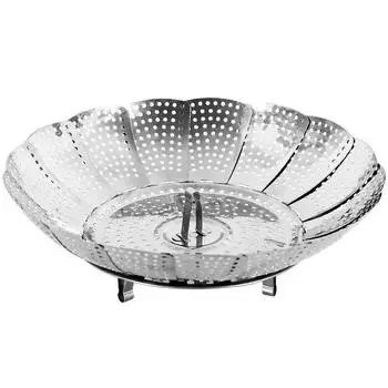 1 шт. из нержавеющей стали практичная телескопическая многофункциональная телескопическая современная стойка для приготовления блюд на пару S