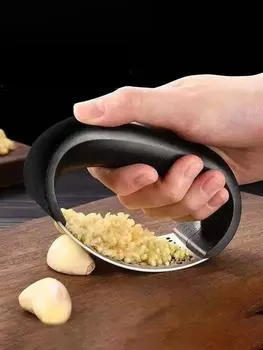 1 шт. Измельчитель чеснока из нержавеющей стали, ручная чесночная мясорубка, инструмент для измельчения чеснока, фруктов, овощей