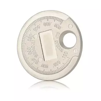 1 шт. Измерительный инструмент для измерения зазора свечей зажигания, измерительный инструмент монетного типа с диапазоном 0,6–2,4 мм белый