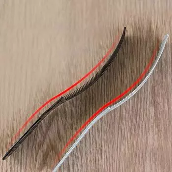 1 шт., изогнутая бритва, машинка для стрижки волос, расческа для стрижки, парикмахерская, антистатическая расческа с плоским верхом белый