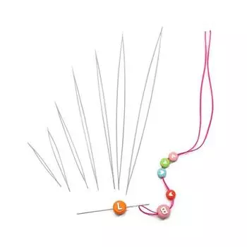 1 шт., изогнутые иглы для бисероплетения с большими глазами, иглы для бисероплетения, бусины и жемчуг, шнур, модный ювелирный инструмент 5,8-14 см 5.8cm