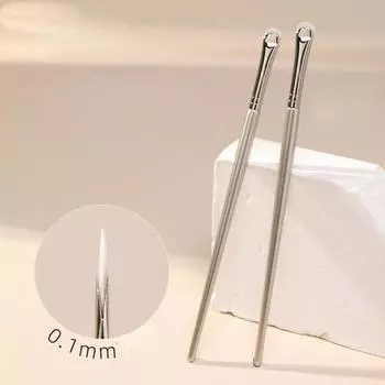 1 шт. изогнутые кисти для макияжа глаз, точная кисть для макияжа глаз, тонкая маленькая кисть для век, косметические инструменты для глаз 1pc