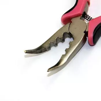 1 шт. изогнутые щипцы для удаления наращенных волос розовые красные и черные ручки щипцы для удаления волос с зубцами