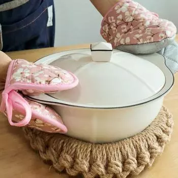 1 шт., изолированное кольцо для подвешивания перчаток, высокая термостойкость, зажим в форме сердца, изоляционная прокладка для пекарни A светло-зеленый