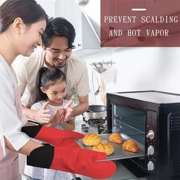 1 шт., изолированные перчатки для духовки, силиконовые термостойкие перчатки, прихватки для духовки, инструменты для выпечки в микроволновой печи, бытовые кухонные формы для бара, формы для выпечки оранжевый