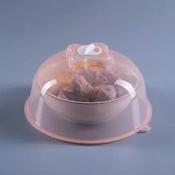 1 шт. Изоляционный поднос для разогрева в микроволновой печи, утолщенная прозрачная крышка от брызг, пластиковая изоляционная крышка для овощей