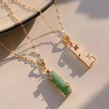 1 шт. Изысканное универсальное ожерелье, женский темперамент, новая нишевая цепочка на ключицу Guochao, ювелирные изделия из титановой стали