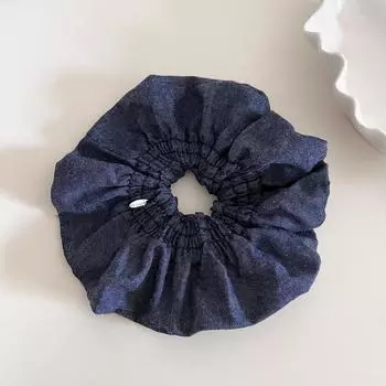 1 шт. Изысканные резинки для волос в корейском стиле с лентами, тканевая повязка на голову, большие джинсовые резинки для волос, очень большая резинка для волос, преувеличенные резинки для волос для девочки