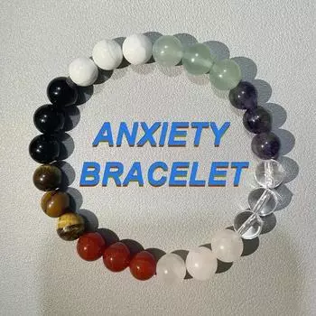 1 шт. изысканный агатовый кристалл модный стиль натуральный камень красочный браслет из бисера для мужчин и женщин вечерние повседневный подарок MULTI