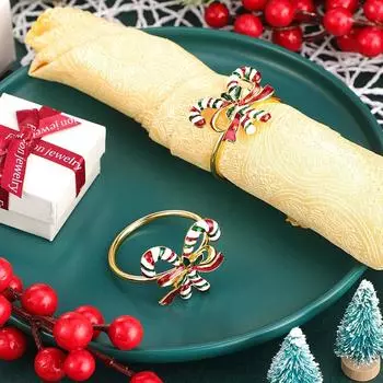 1 шт. Изысканный, День благодарения, Рождество, Банкетные украшения, Кольцо для салфеток, С резным полым дизайном