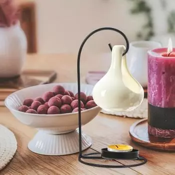 1 шт. Эфирная масляная лампа, печь, черная ароматическая восковая печь, украшение для дома, креативная ароматическая печь для дома чёрный