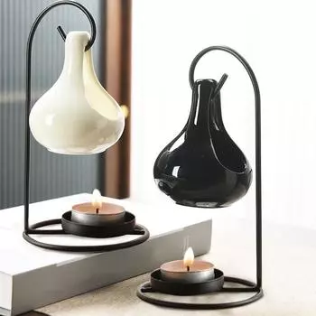 1 шт. Эфирное масло лампа печь украшение дома аромат восковая печь новые поступления свечи лампа печь украшения чёрный