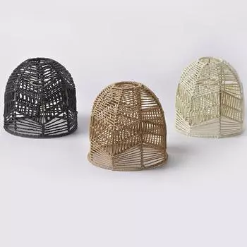 1 шт. Экологичный ручной работы креативный абажур из бумажной веревки для столовой в отеле типа «постель и завтрак» светло-желтого