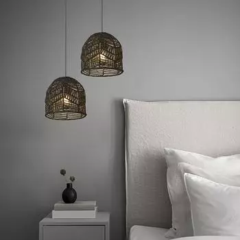 1 шт. Экологичный ручной работы креативный абажур из бумажной веревки для столовой в отеле типа «постель и завтрак» светло-желтого