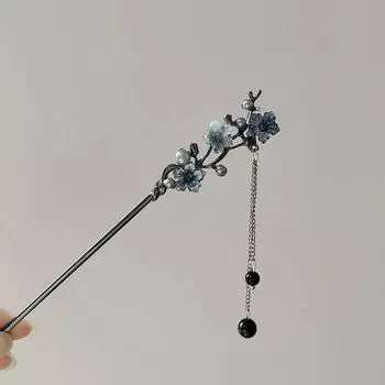 1 шт. Элегантная палочка для волос с металлическими кисточками, головные уборы, подвески, вилки, китайские украшения