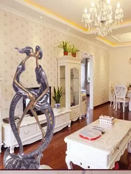 1 шт., Элегантная романтическая парная скульптура, поделка из смолы, креативный декор для гостиной, тумбы под телевизор, спальни, современный домашний декор