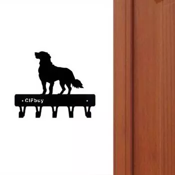 1 шт. Элегантный стильный настенный крючок для ключей – большой крючок для одежды для собак с настенным креплением. Модный декоративный чёрный