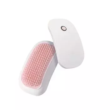 1 шт. Электрический массажер для головы 8000 легких вибраций в минуту Портативная силиконовая расческа Расслабление тела Здравоохранение Помощь для массажа головы белый