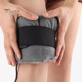 1 шт. Электрический подогреваемый наколенник 12 В розетка 3 уровня регулируемый коленный сустав артрит обезболивающий бандаж с регулятором температуры серый