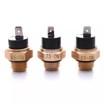 1 шт. Электрический вентилятор радиатора мотоцикла, охлаждающая жидкость, термостат, переключатель температуры воды, датчик температуры