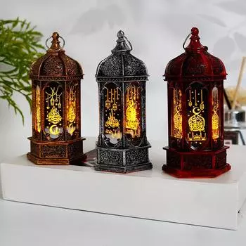 1 шт. Электронная свеча-подвеска, украшение для вечеринки, светодиодная беспламенная луна, домашний декор, праздничный подсвечник, шестиугольная ветряная лампа серебряный