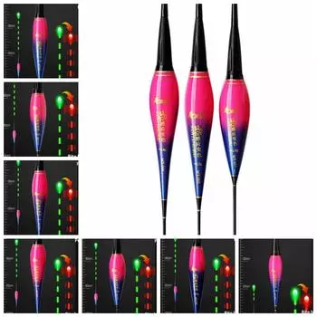 1 шт. Электронный поплавок со светодиодной подсветкой и семью звездами, меняющий цвет, чип для измерения силы тяжести, для мужчин MY-006
