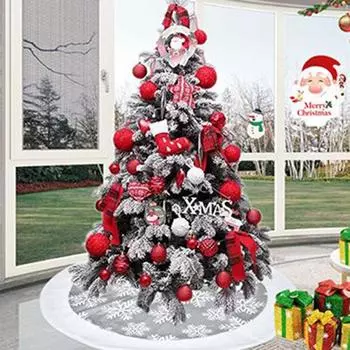 1 шт. Юбка для рождественской елки 100 см, абсолютно новая юбка для рождественской елки, мягкая и удобная текстура и безупречные поделки красный