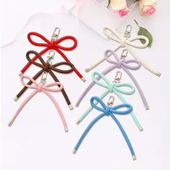 1 шт. Ювелирные изделия аксессуары Harajuku винтажный брелок с бантом из искусственной кожи подвеска для сумки красный