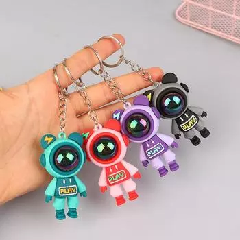 1 шт. Ювелирные изделия, аксессуары, подарки, мультяшный медведь-молния, брелок, астронавт, жестокий медведь, кролик, кукла, автомобиль, рюкзак, украшения
