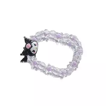 1 шт. Ювелирный браслет с рисунком из мультфильма, милый подарок на день рождения, модные акриловые игрушки из аниме с бусинами