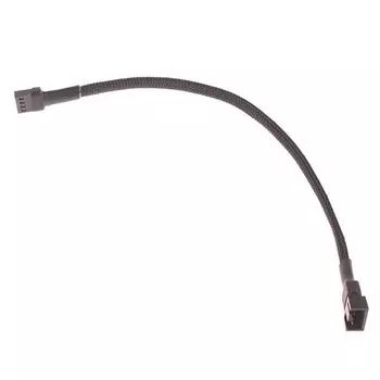 1 шт., кабель-разветвитель для вентилятора, 4-контактный кабель-адаптер 1 к 1 2 3 4, разветвитель для вентилятора процессора компьютера, удлинитель для вентилятора ПК, кабель питания, аксессуары 1 to 1