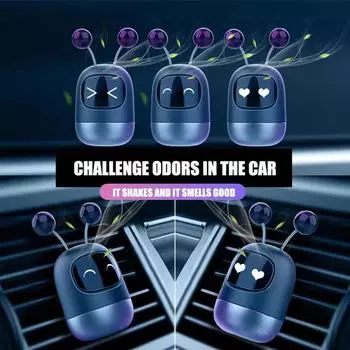 1 шт. качающийся робот автомобиль ароматерапия розетка автомобиль свет твердые долговечные украшения ароматерапия бальзам аромат мультфильм J3Z0