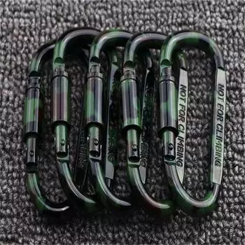 1 шт. камуфляжная аэрозольная краска D-типа, длинная гайка, пряжка для альпинизма, алюминиевый сплав, тактическая подвесная пряжка, пряжка для сумки, 8 см