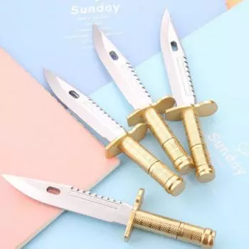 1 шт. Канцелярские принадлежности для офиса, креативный кинжал, меч, гелевая ручка, школьные принадлежности, подарок