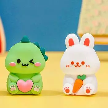 1 шт. Канцелярские принадлежности Kawaii Animal Doll Cartoon Точилка для карандашей Канцелярские принадлежности Kawaii Школьные принадлежности