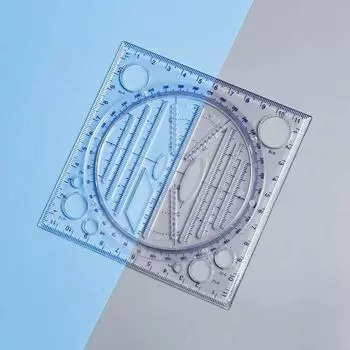 1 шт. канцелярские принадлежности круглый многофункциональный активный чертеж вращающийся транспортир линейка круг