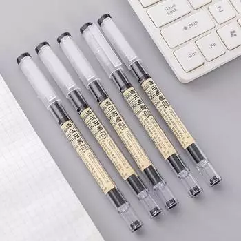 1 шт., канцелярские принадлежности, милая прямая ручка большой емкости, школьные канцелярские принадлежности, гелевая ручка