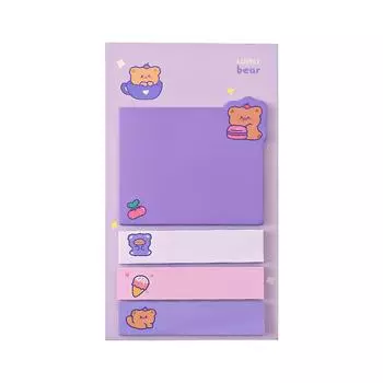 1 шт. канцелярские принадлежности, удобный индексный блокнот, кавайный список, планировщик, симпатичные бумажные наклейки, заметки