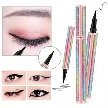 1 шт. Карандаш для подводки глаз Starry Sky, устойчивый к размазыванию, водостойкий, черного и коричневого цвета, подводка для глаз, макияж чёрный