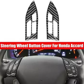 1 шт. карбоновая черная накладка на центральную кнопку рулевого колеса для Honda Accord Sedan 2003-2007
