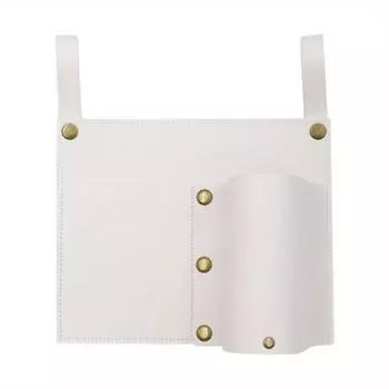 1 шт. Карман для походного кресла, сумка для пляжного кресла с 2 кожаными карманами, боковая сумка для инвалидной коляски для ночлега/на открытом воздухе/на пляже/в кемпинге белый