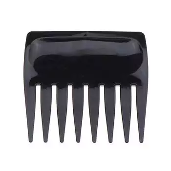 1 шт. Карманная пластиковая расческа Расчески с очень широкими зубьями Без статики Расческа для бороды Маленькая щетка для волос Инструмент для укладки волос чёрный