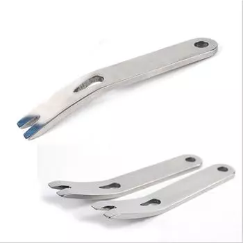 1 шт. карманный инструмент EDC, миниатюрный карманный лом из нержавеющей стали, скребок для рукоятки, брелок-скоба для намотки